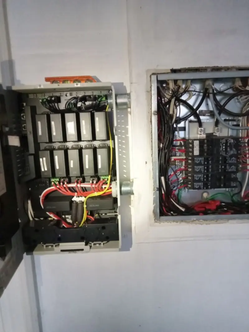 Electrical panel upgrade completed for Indoor Lighting Installation in Avery Creek